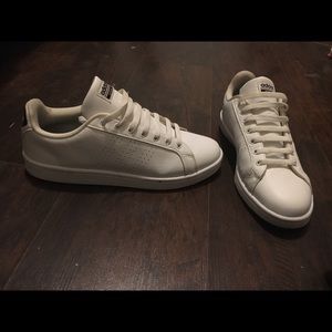 White Adidas Cloud Foam Sneakers